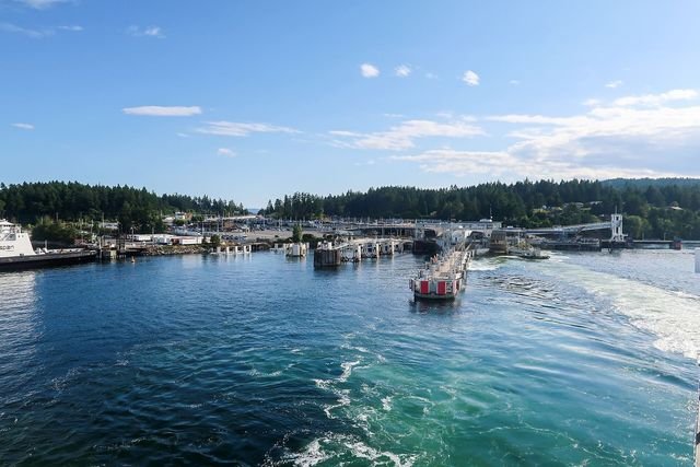 The Swartz Bay ferry terminal