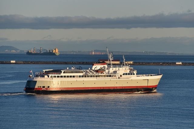 The MV Coho leaving Port Angeles