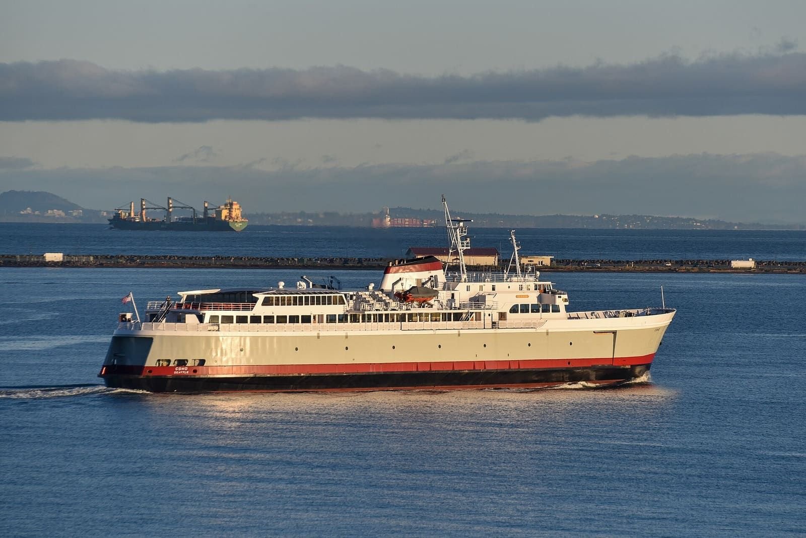 The MV Coho leaving Port Angeles