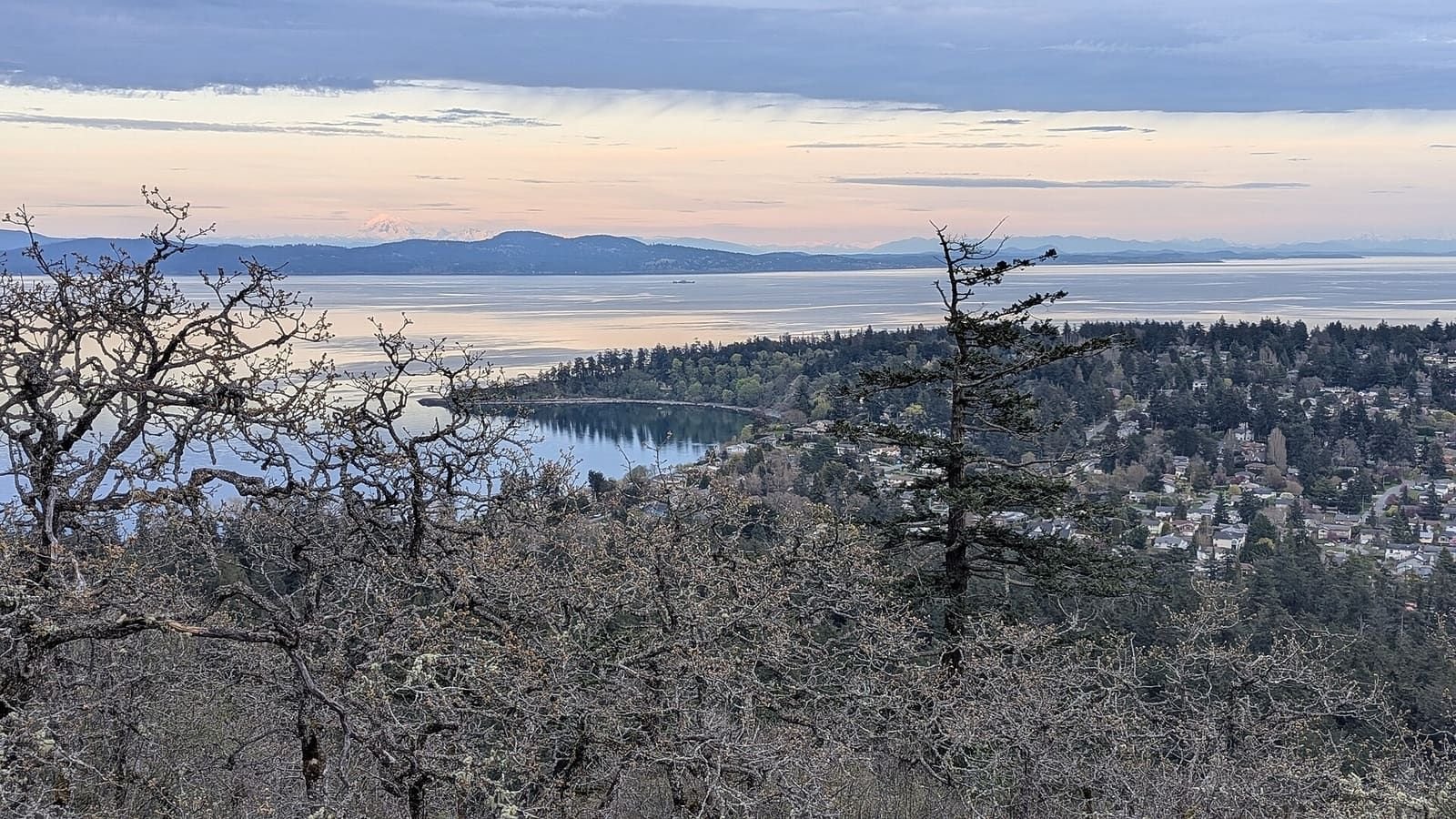 The view from the summit of Mount Douglas