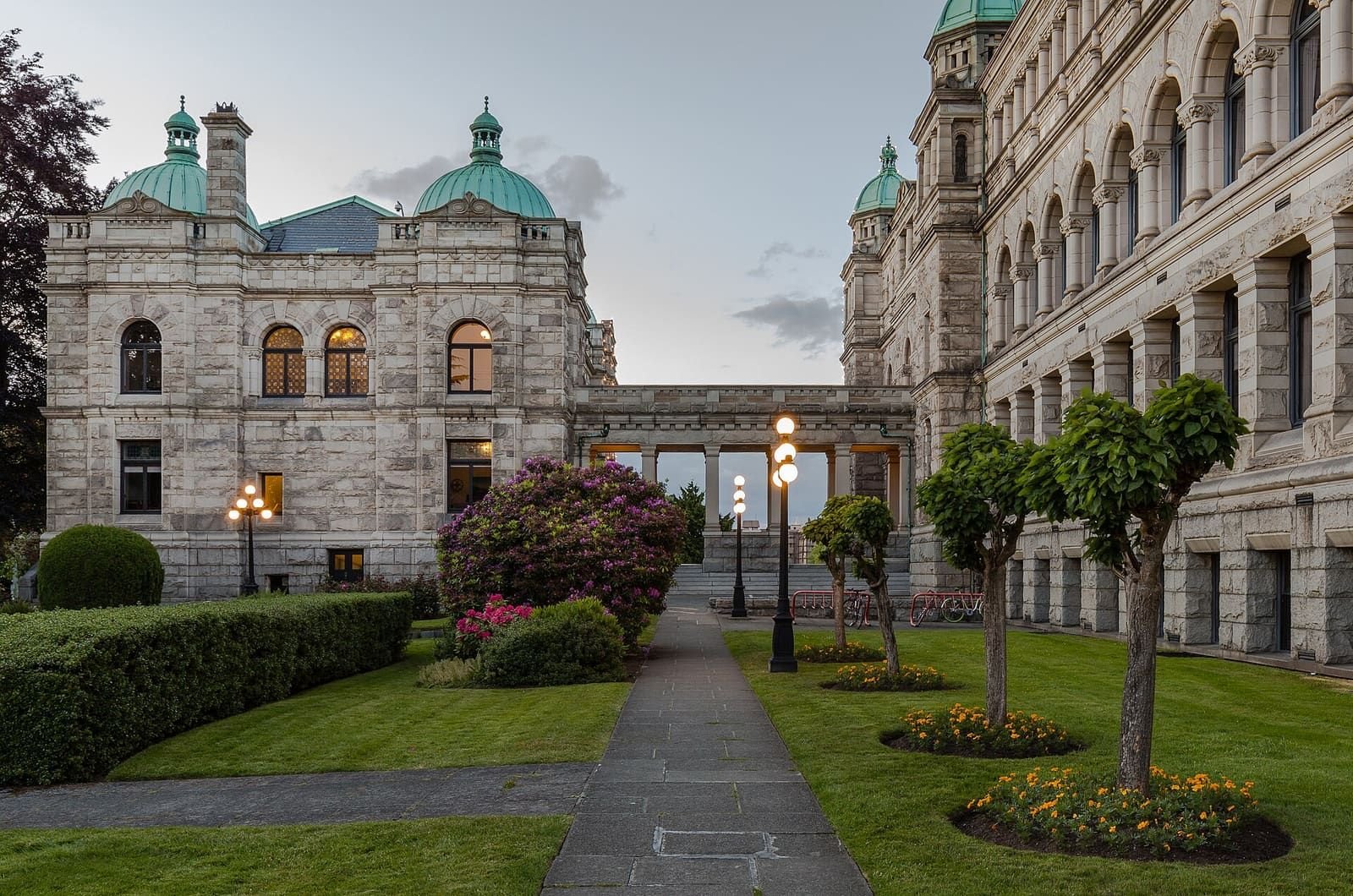 The British Columbia Parliament Buildings in Victoria